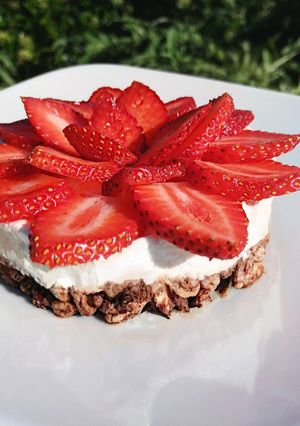 Foto di Cheesecake dolce al farro soffiato