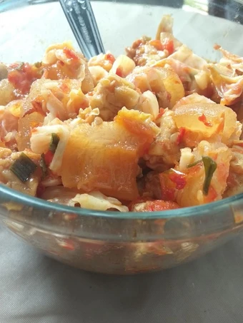Cara Mudah Menyiapkan Resep Balado kikil kulit sapi dan tempe Anti Ribet, Lezat Sekali