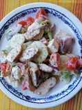 Insalata estiva di pollo e verdure