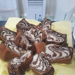 A picture of Zebra cake.