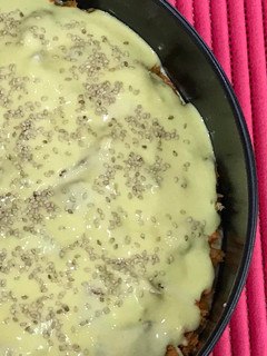 Una foto de Pastel🥧 salado de verduras 🌶y caballa 🐟