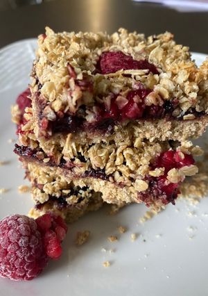 Φωτογραφία της συνταγής Crumble με βατόμουρα