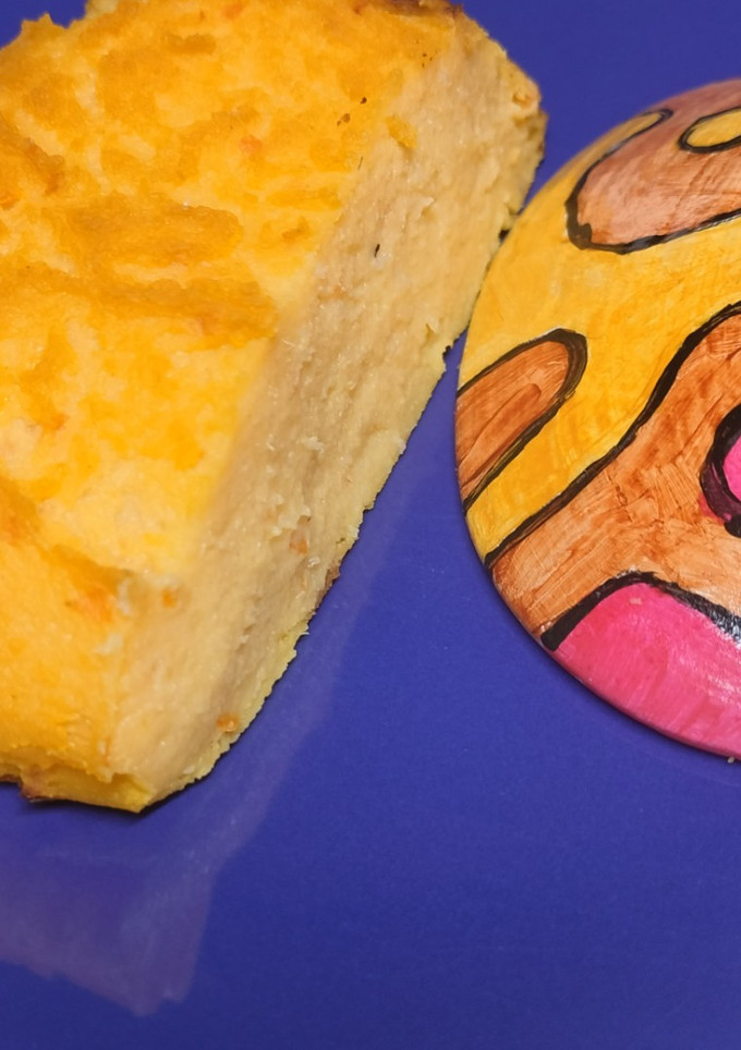 Una foto de Pudin de calabaza y naranja