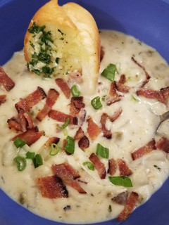 A picture of New England Clam Chowder.