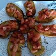 Bruschetta al pomodoro lo que es lo mismo Tostaditas de tomate