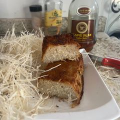 A picture of Cassava Rum Cake 🍹.