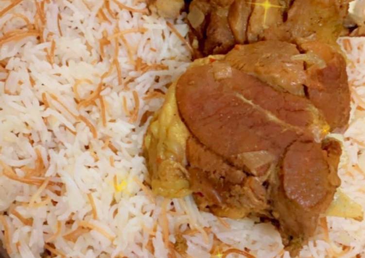 رز بشعريه ولحم 🤤♥️