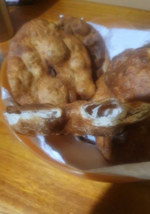 Una foto de Torta frita integral con semillas y avena
