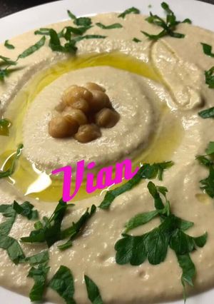 صورة لوصفة حمص بطحينة
