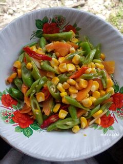 Foto resep Tumis jagung manis, buncis & wortel