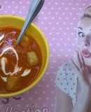 Sopa de pimientos rojos. (Olla de cocción lenta-SlowCooker-CrockPot)