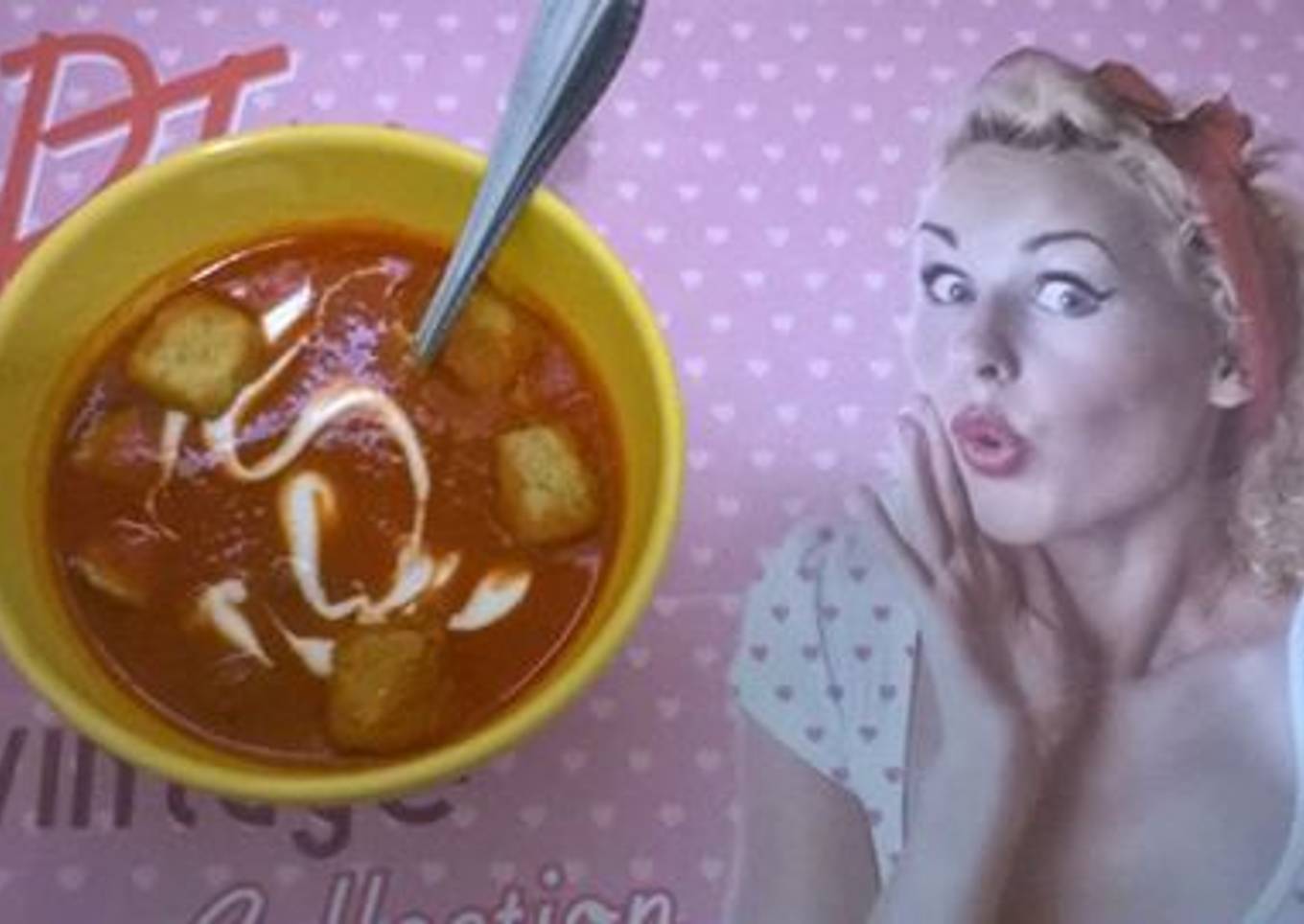 Sopa de pimientos rojos. (Olla de cocción lenta-SlowCooker-CrockPot)