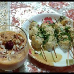 A picture of Chicken Malai tikka.