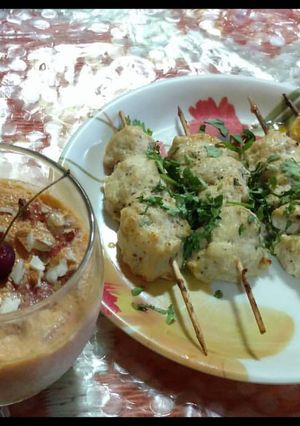 A picture of Chicken Malai tikka.