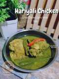 Hariyali Chicken / Kari Ayam Hijau Indian Style