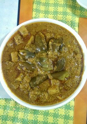 A picture of Masala brinjals.