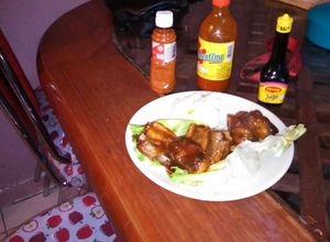 Una foto de Costillas de 🐷 en salsa bbq!!!👌👌