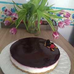 Foto di Cheesecake ai mirtilli (con yogurt greco)