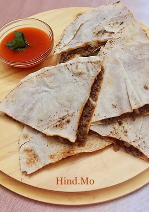 A picture of Saj Meat Pies (with Ground Beef).