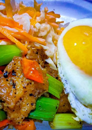 Foto resep Dori Blackpepper dan Salad HokBen ala Chef Muhammad