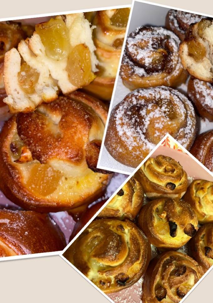 Булочки з родзинками і курагою