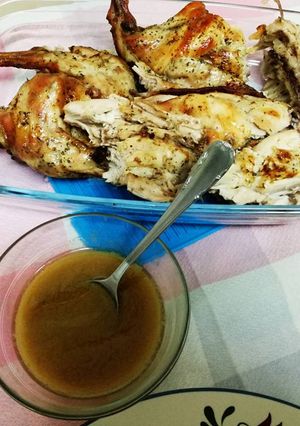 Una foto de Conejo asado a las hierbas provenzales