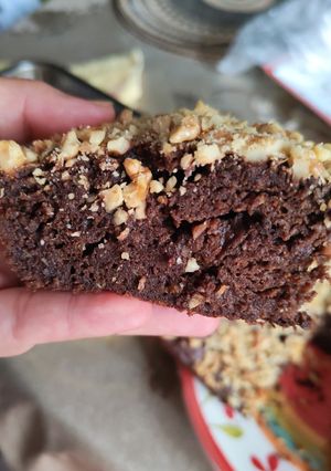 Una foto de Brownie de plátano