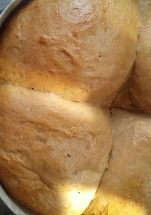 A picture of I finally had the time to bake my bread with manual oven.