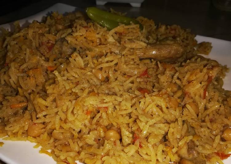Recipe of Any-night-of-the-week Chicken chana pulao