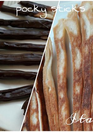 Hình của món No oven Homemade pocky sticks.