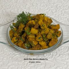 A picture of Satvik Raw Banana Masala Fry (No Onion No Tomato) 🌿.
