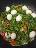 Tumis Kangkung Telur Puyuh