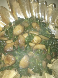 صورة لوصفة فطر وسبانخ