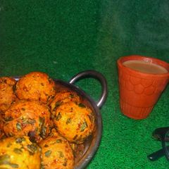 Fried Fenugreek Dumplings A picture of Fried Fenugreek Dumplings.