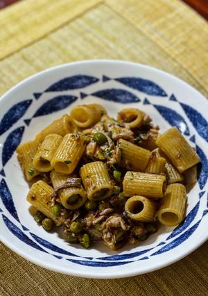 豌豆鯷魚義大利麵 Pasta cà ’Nnocca 的食譜成品照片
