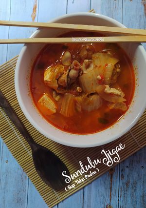 Foto resep Sundubu Jjigae (Sup Tahu Pedas)