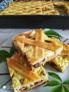 Pille könnyű, rácsos túrós recept fotója