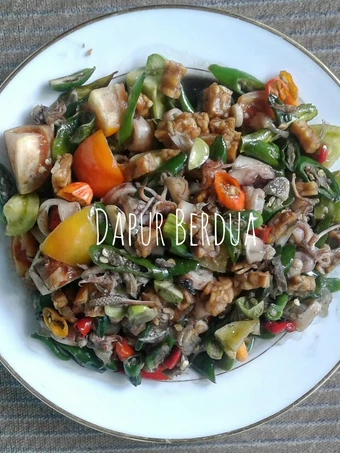 Cara Sederhana Membikin Resep  Oseng Cumi Tempe Pete Abang Ijo yang Enak, Sempurna