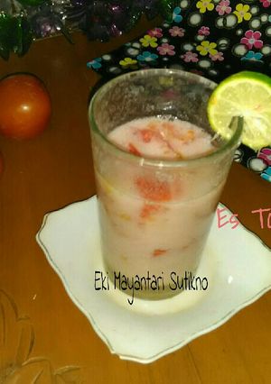 Foto resep Es Tomat Cacah #PR_recookminumandingin