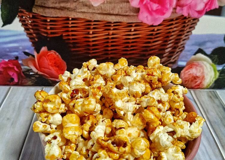 Bagaimana Menyiapkan Pop Corn Caramel ala ibu NN yang Lezat Sekali