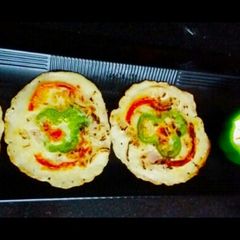 Mini Vegetable Rava Uttapam A picture of Mini Vegetable Rava Uttapam.