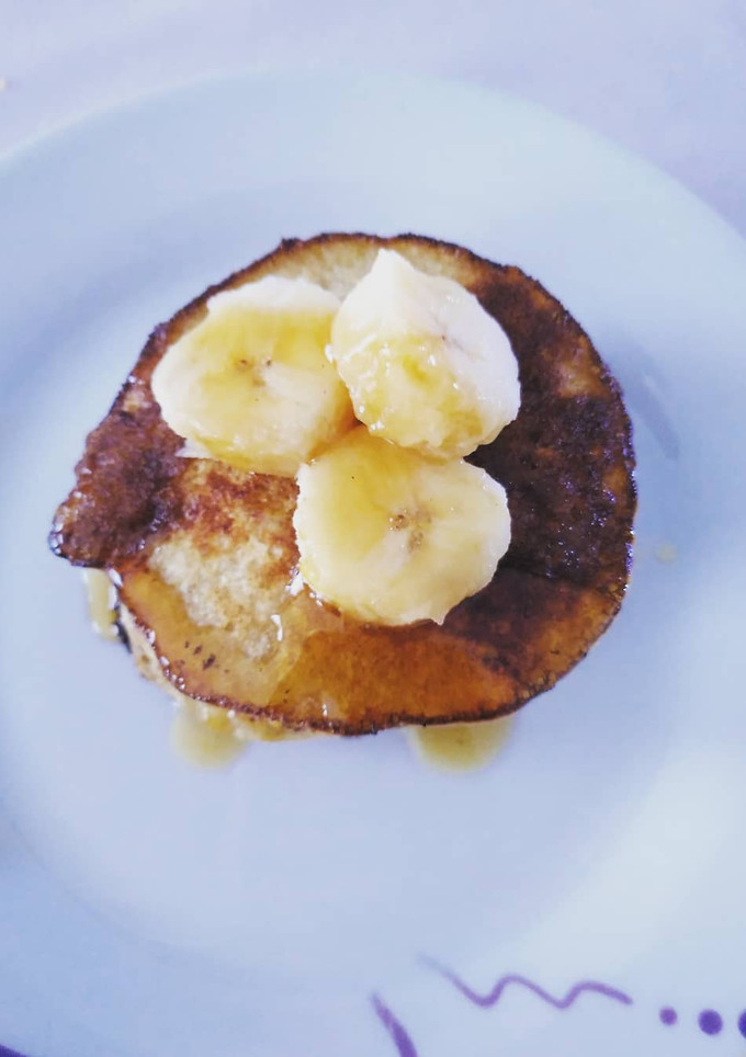 Una foto de Tortitas de plátano y avena