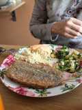 Arenques, cus-cus y ensalada de Aquellas