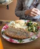 Arenques, cus-cus y ensalada de Aquellas