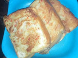 Toasted bread using non stick pan