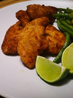 A picture of Chicken Schnitzels with Green Beans - Fast, Tasty, Worth it.