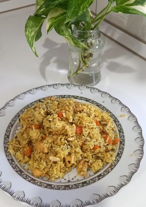 عکسی از دستور پلو مخلوط نگینی