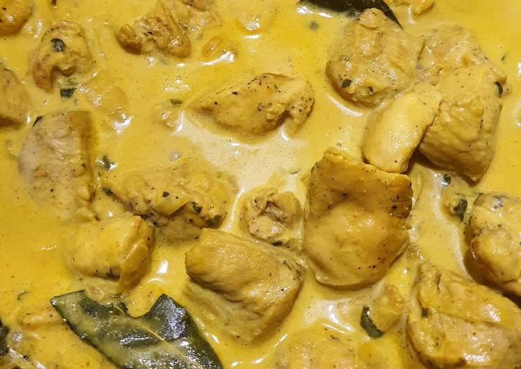 Poulet curry crémeux
