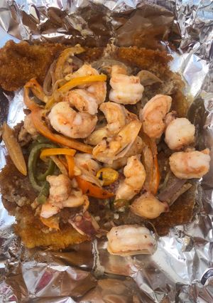Una foto de Camarones a la Mantequilla