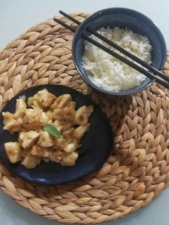 Foto di Bocconcini di pollo al limone con riso basmati 🌷